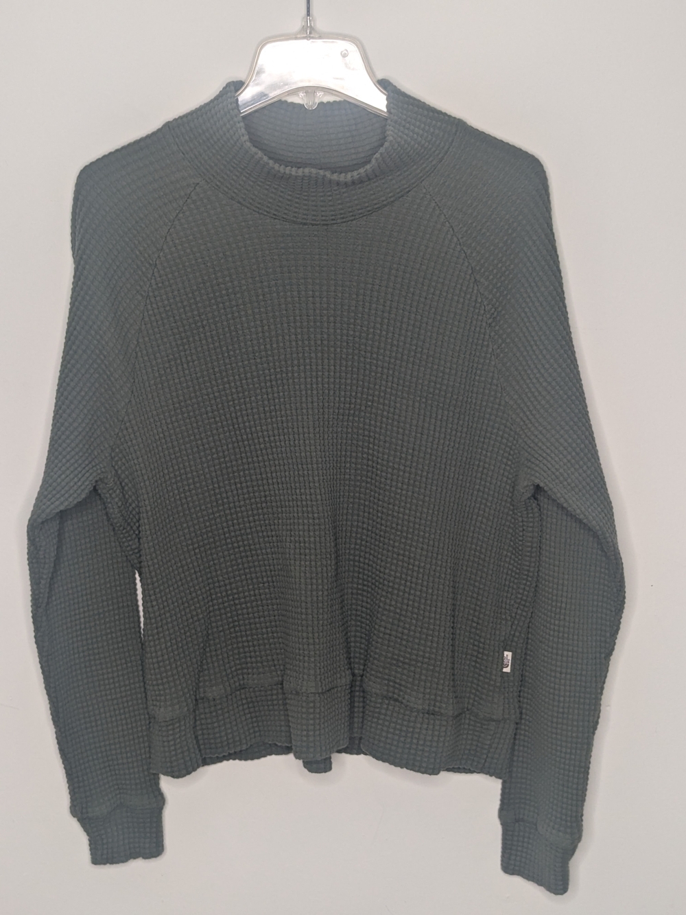The North Face Women's Olive Waffle Turtleneck Sweater